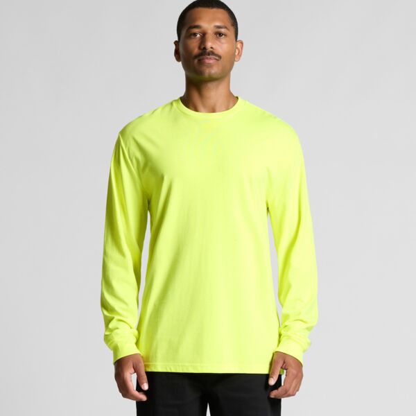 AS Colour - Mens Block L/S Tee (Safety Colours) Thumbnail