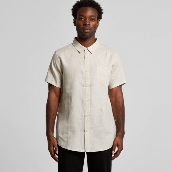 AS Colour - Mens Linen S/S Shirt Thumbnail